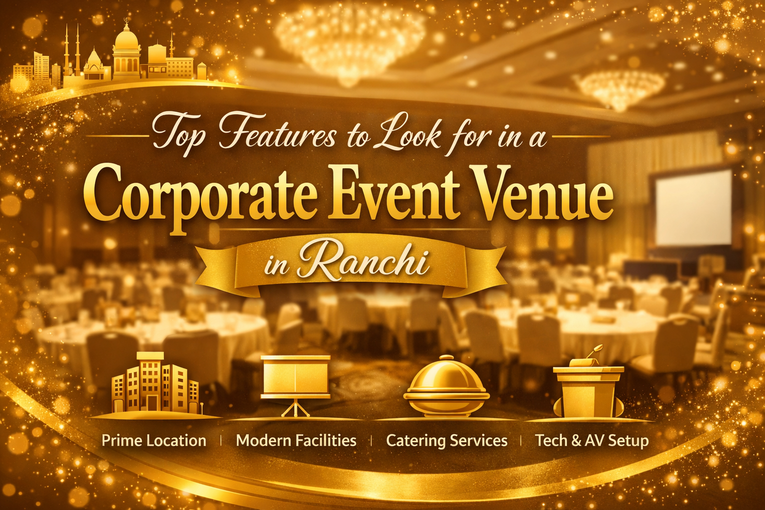 Blog 4 Top Features to Look for in a Corporate Event Venue in Ranchi
